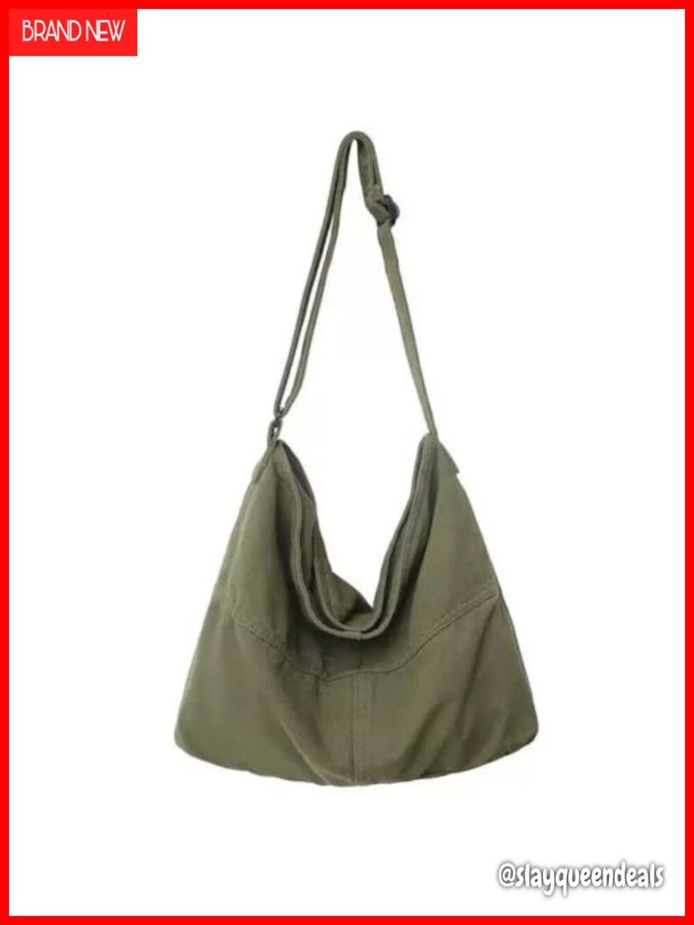 Oversize Canvas Tote Bag Slouchy Shoulder Zipper Hobo Bag for Work